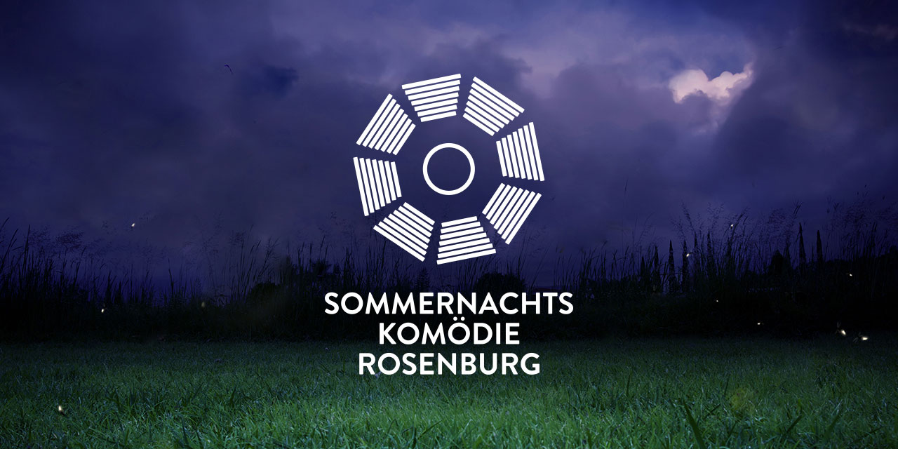 Sommernachtskomödie Rosenburg Logo Design